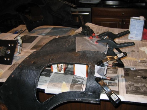 Fiberglassing Headliner