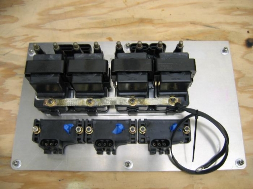 Ignition modules mounted