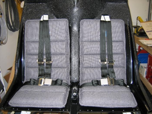 Seat belts installed