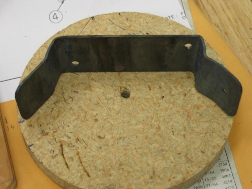 Bracket bent and ready for install