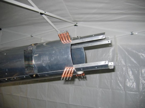 slider rails clecoed in