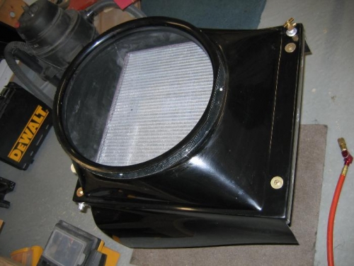 Radiator ready to go on frame