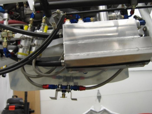 Bottom view: shows drain