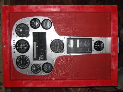 Instrument panel in jig