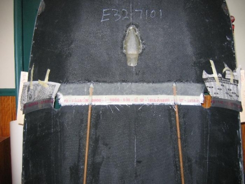 Inside of split belly pan