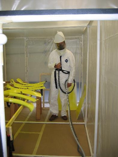 All decked out in protective gear