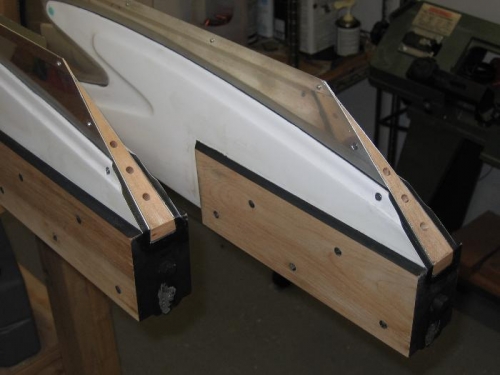 Filler blocks glued in