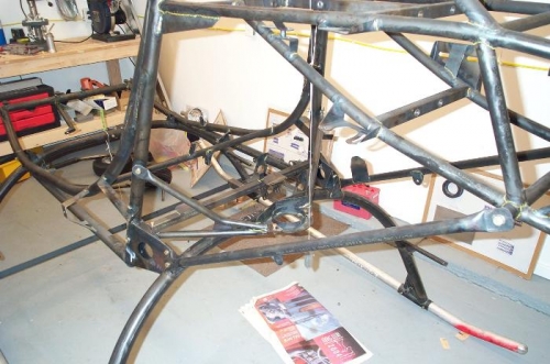 View of lower engine mount