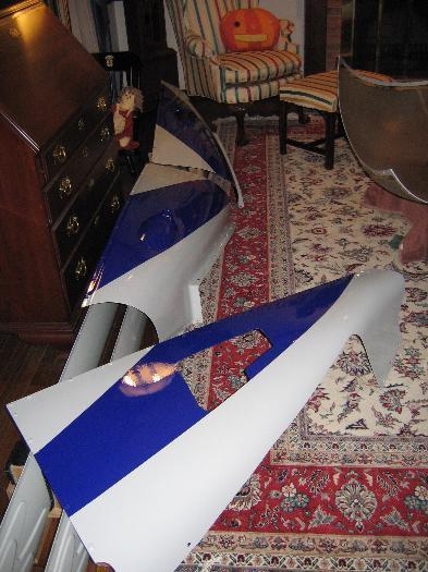 First panels trimmed