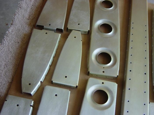 Spars and ribs before conversion