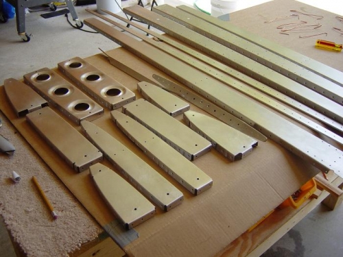 Spars and ribs after conversion