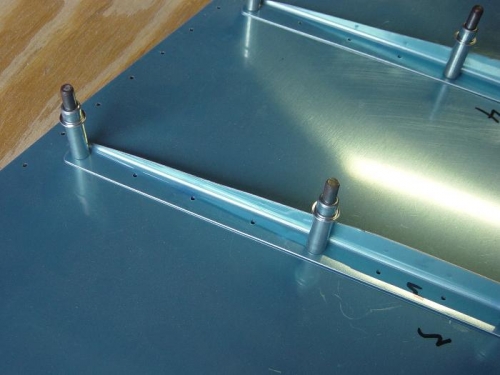 Tapered section of the rear rudder stiffener