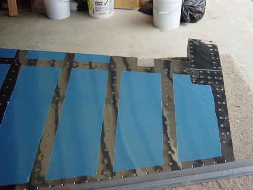 Rudder with angle ready to epoxy