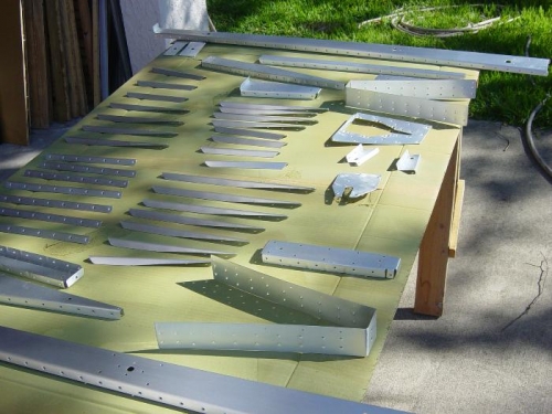 Elevator parts ready for priming