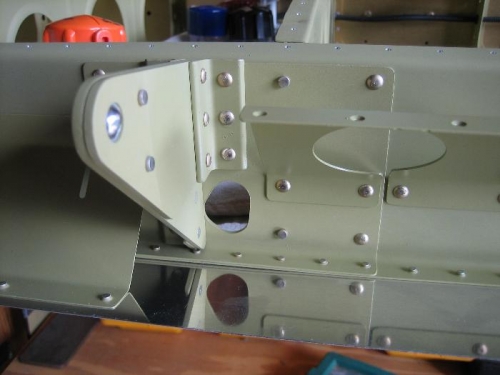 Rt Aileron bracket and Flap brace