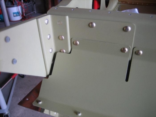 Rt Outboard Aileron bracket and brace