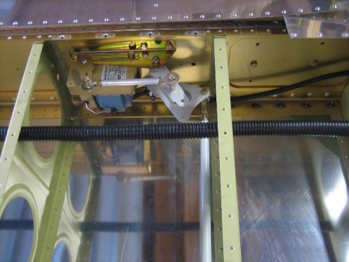 Rerouting of the servo wires