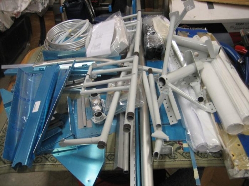 Parts ready for inventory