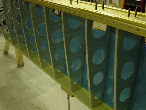 Ribs and bottom skin on...good fit