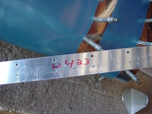 W423 Drilled to both leadinig edge and tank