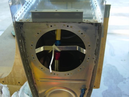 Flop tube zip tied to keep it from banging inside the tank