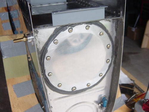 Cover plate installed and sealed