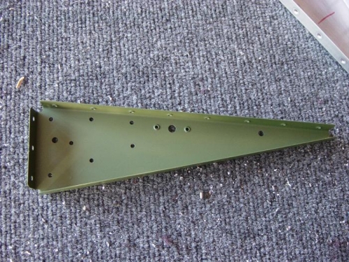 Rt Flap inboard rib drilled, dimpled and primed