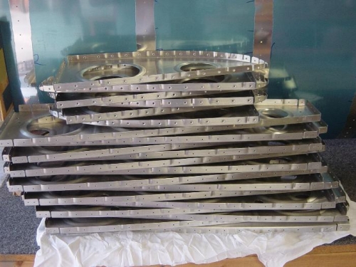 Many hours of cleaning and deburring ribs, ready for priming