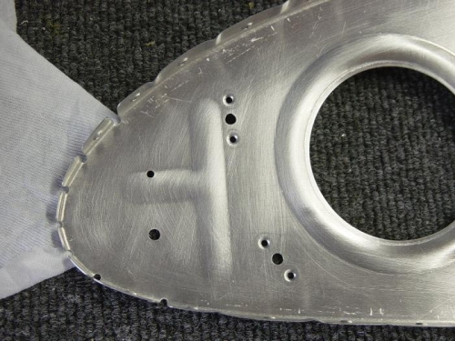 Outboard leading edge spar drilled for the landing light