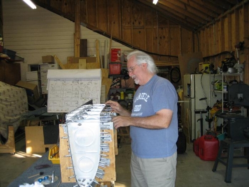 Clecoing prosealed ribs