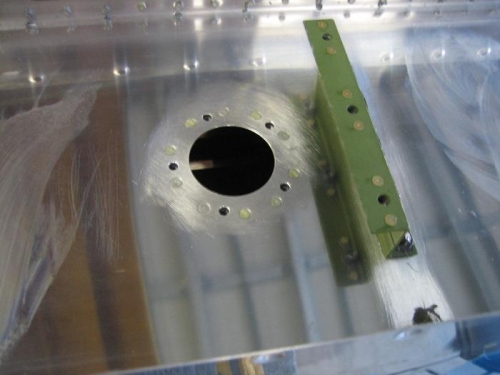 Hole for the right fuel sender