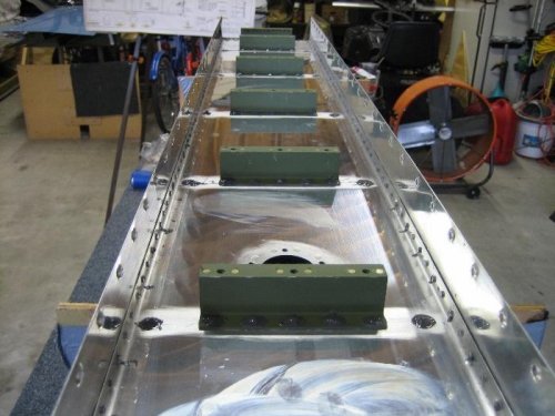 finished tank baffle except for proseal on the shop heads