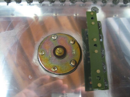 Fuel sender installed and sealed