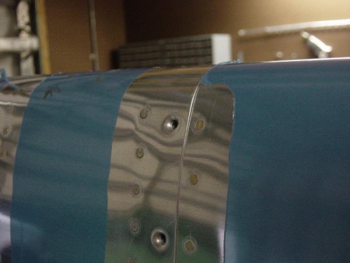 Finished lower side of the leading edge