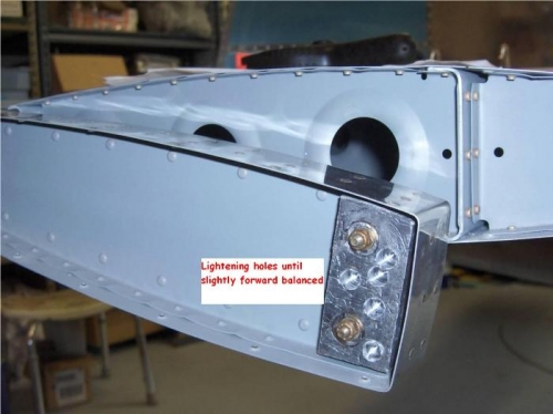 Removal of counterbalance weight for proper elevator swing