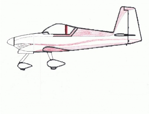 First hand sketch of paint scheme