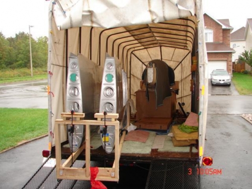 coming off the trailor