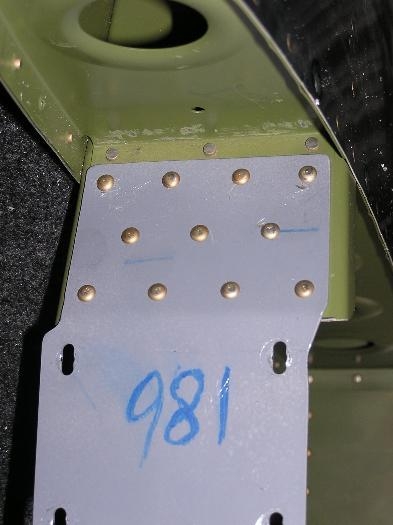 Riveted 981 attach plate