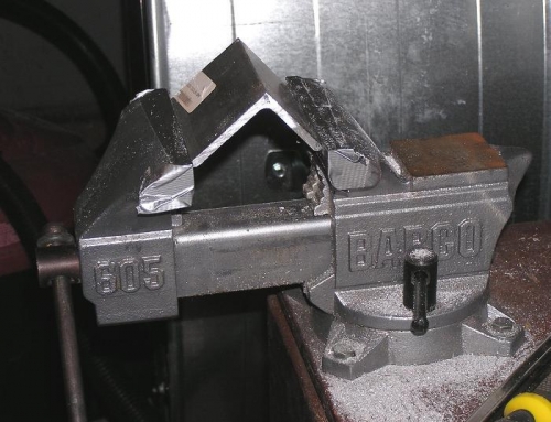 Bending the attach angle in vise