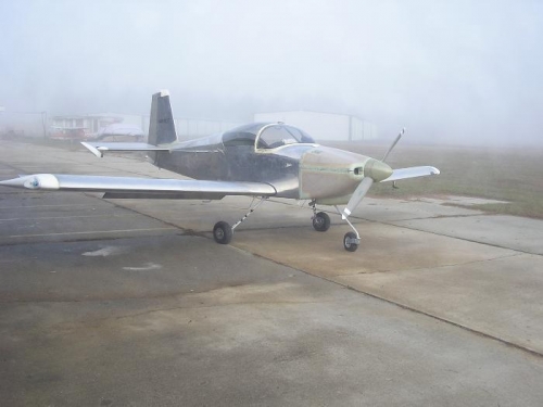 Morning of 1st flight-Fog