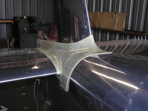 Empennage fairing trimmed