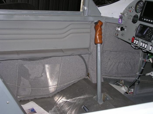 All pilot's side upholstered