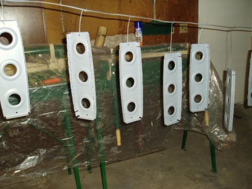 Ribs primed and ready for assembly