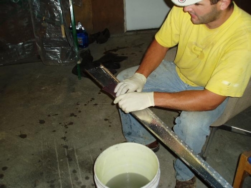 etching the parts for primer