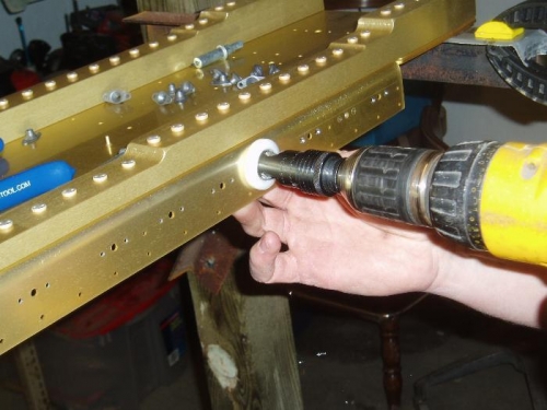 countersinking nutplate holes