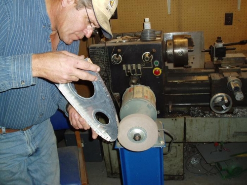 getting busy with our new deburring wheel