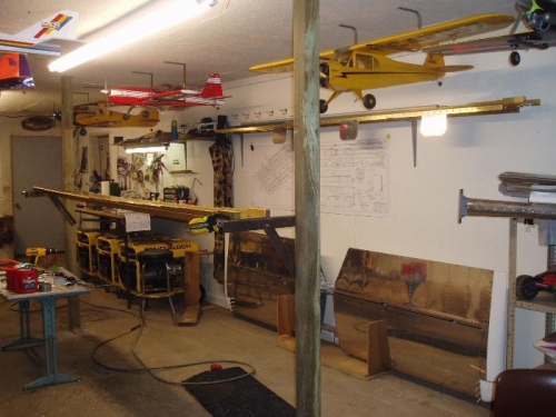 the spar is ready for ribs