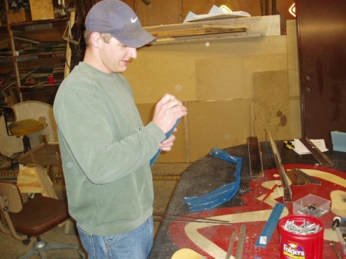 getting parts prepared for drilling