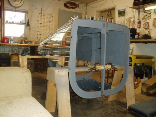 J-channels riveted on