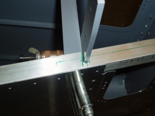 notch the longeron for the horizontal mounting bar